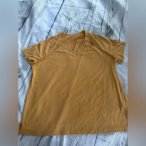 Mustard Yellow V-Neck T-Shirt